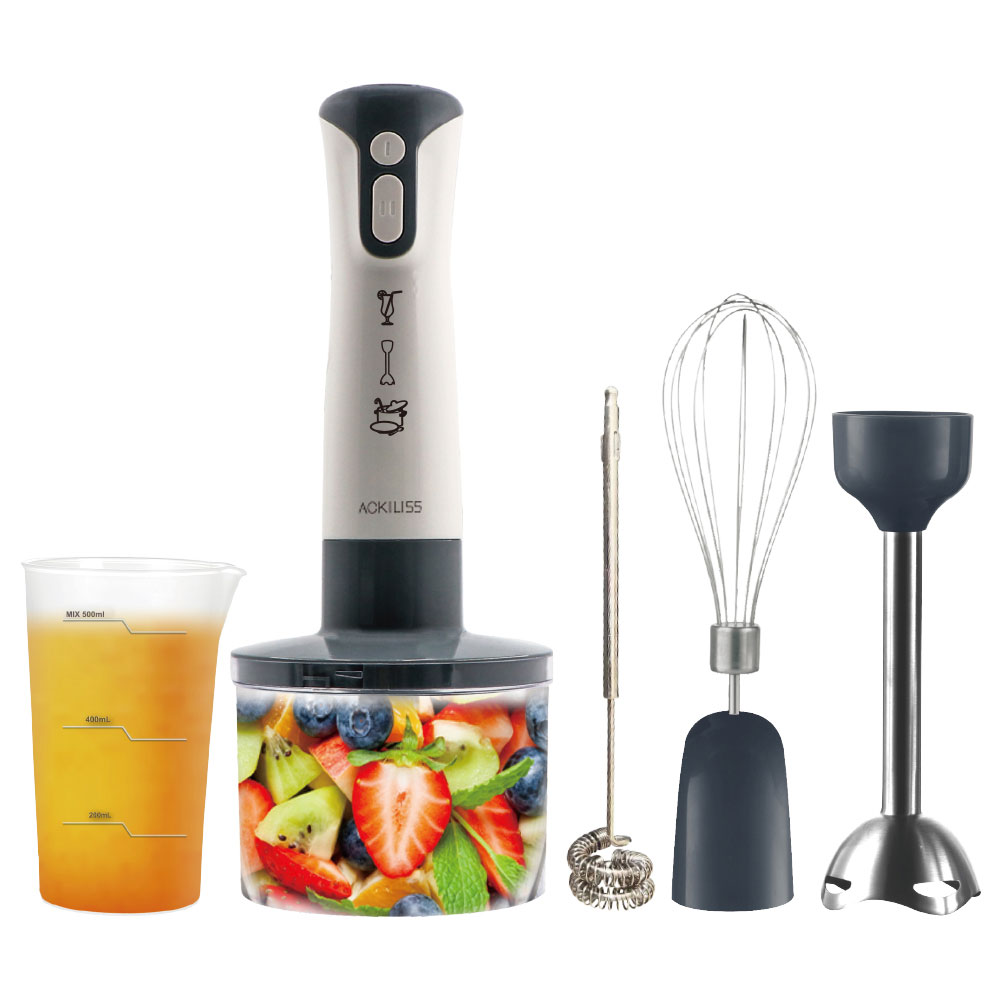 Immersion Hand Blender Set - Multi Accessories Two Speeds Mixer Electric