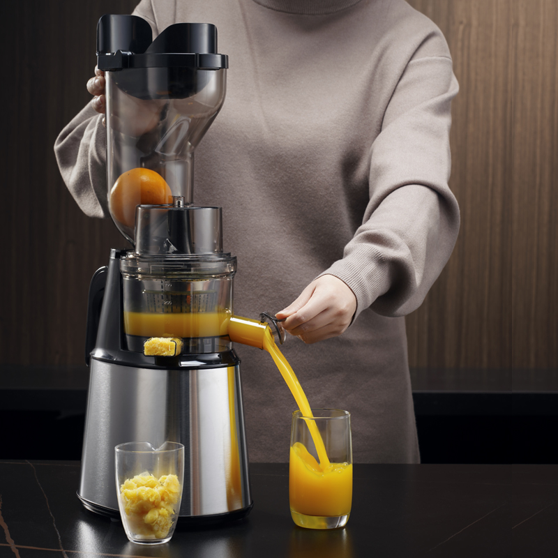 Electric Slow Juicer Cold Press - Vegetable Fruit Orange Extractor Commercial Multifunctional