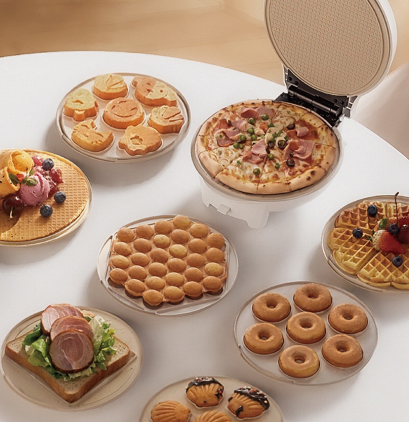 Mini Waffle Maker Machine - 750W Mini Sandwich Maker Electric Pancake