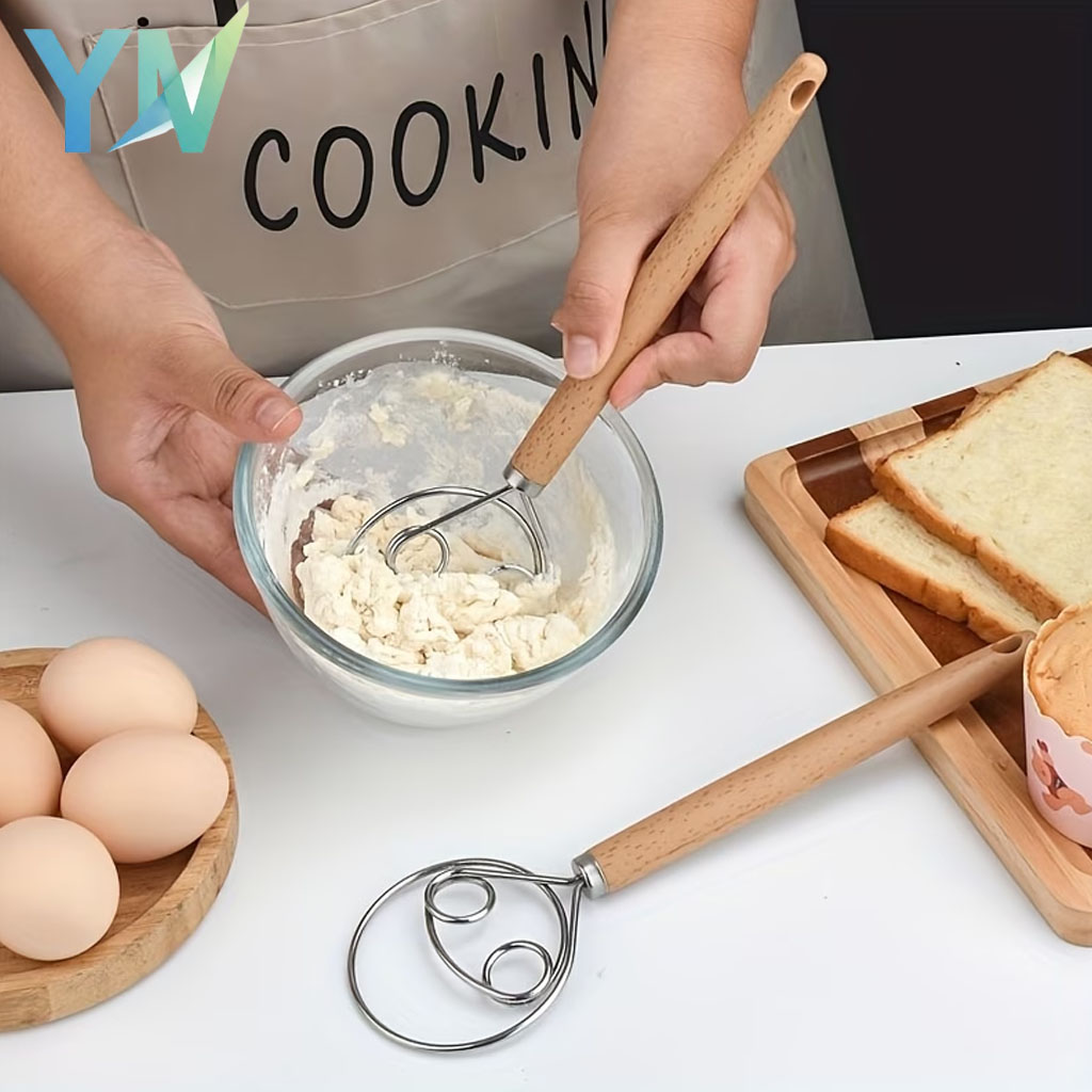 Immersion Hand Blender Set - Stainless Steel Hand Mixer Dough Kneader