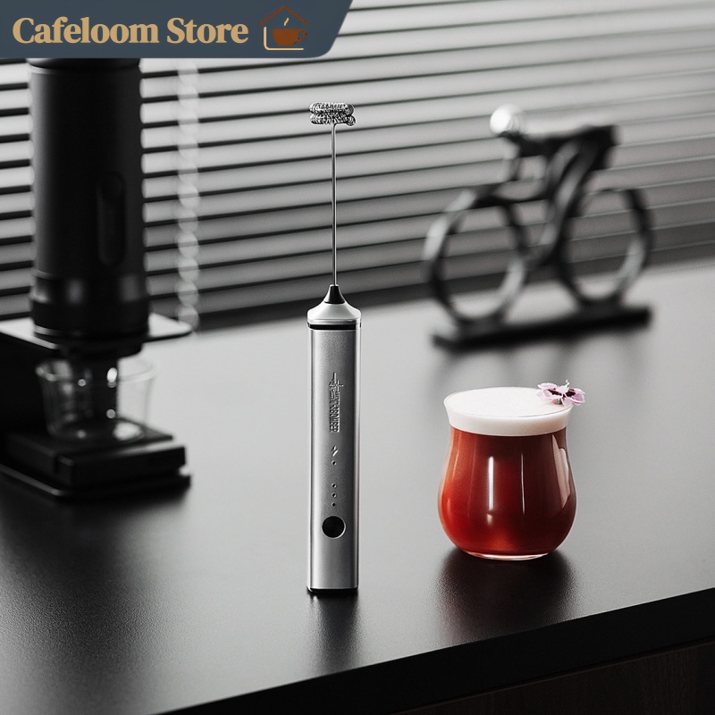 Electric Milk Frother Handheld - MHW-3BOMBER Electric Milk Frother Handheld Coffee