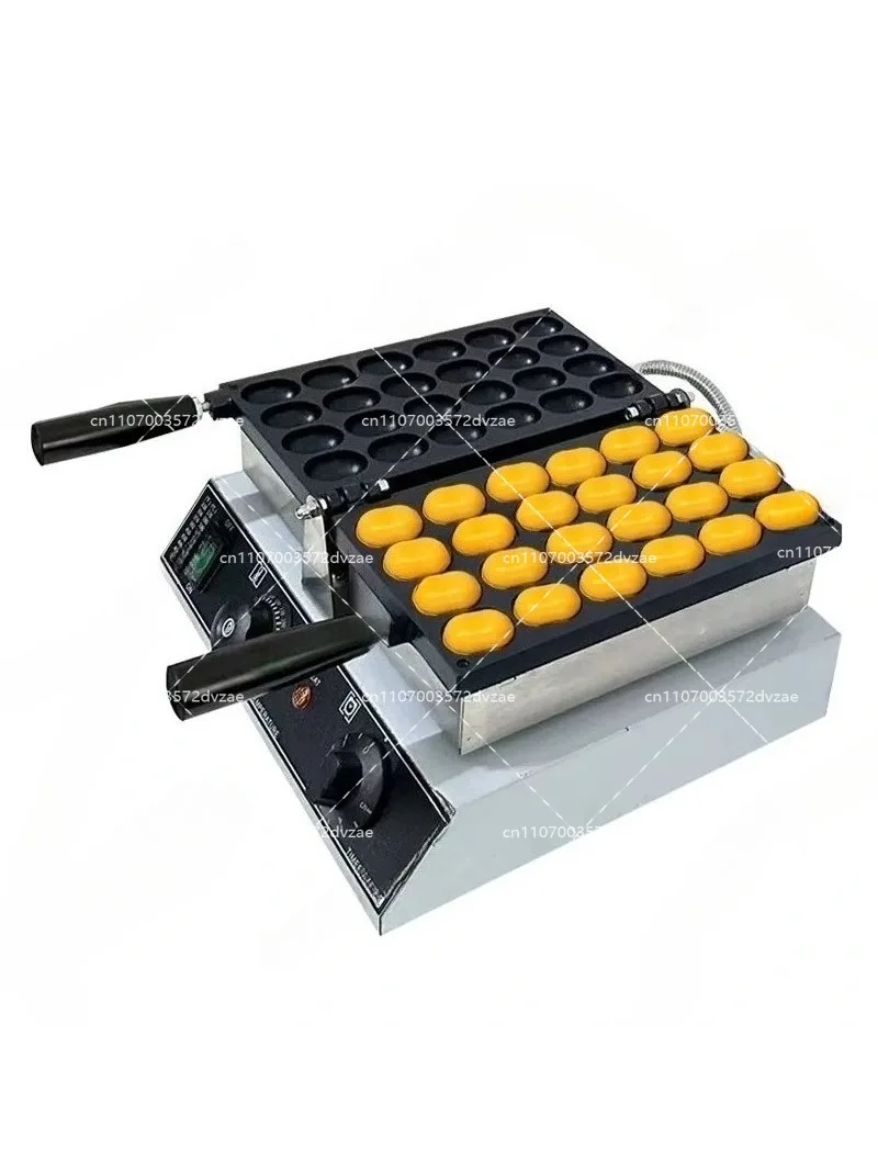 Mini Waffle Maker Machine - Mini Oval Egg Waffle Maker Non-Stick