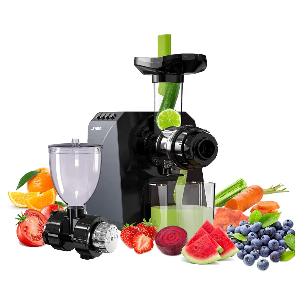 Electric Slow Juicer Cold Press - Commercial Multifunctional Cold Press Masticating Electric