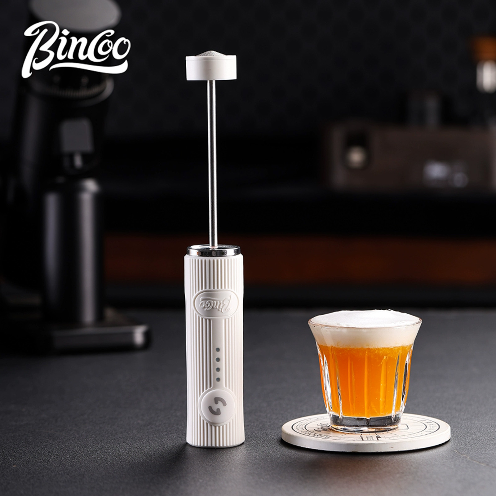 Electric Milk Frother Handheld - Bincoo New Milk Foamer Coffee Whisk