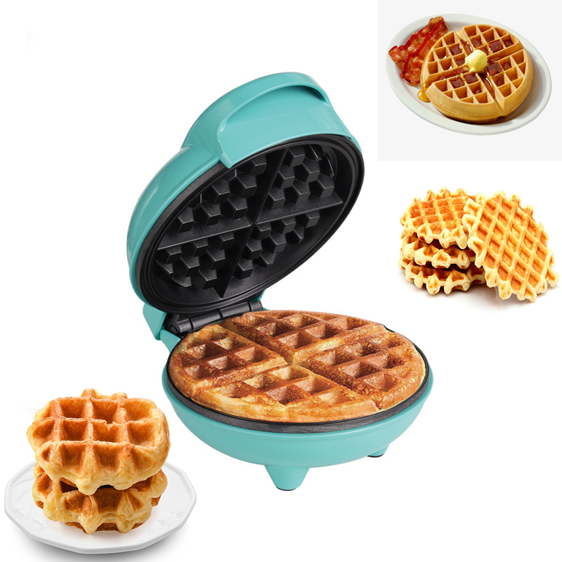 Mini Waffle Maker Machine - Mini Electric Portable Grill Waffle Maker