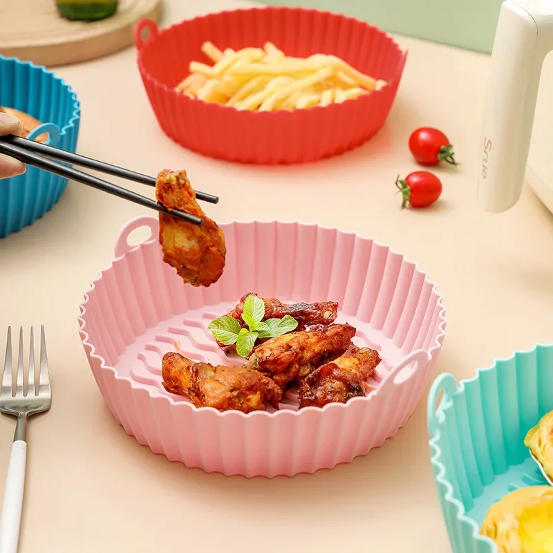 Air Fryer Silicone Pot Liner - Airfryer Baking Paper Silicone BBQ Basket
