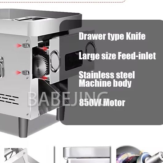 Automatic Meat Slicer Home - Multifunctional Stainless Steel Meat Cutter Fully