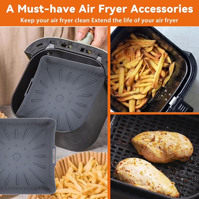 Square Large Silicone Air Frye - огляд і ціна Air Fryer Silicone Pot Liner