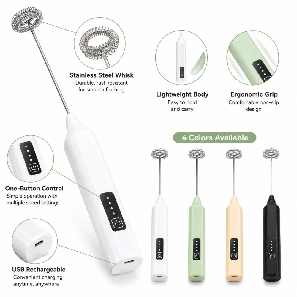 Milk Frother and Egg Beater El - огляд і ціна Electric Milk Frother Handheld
