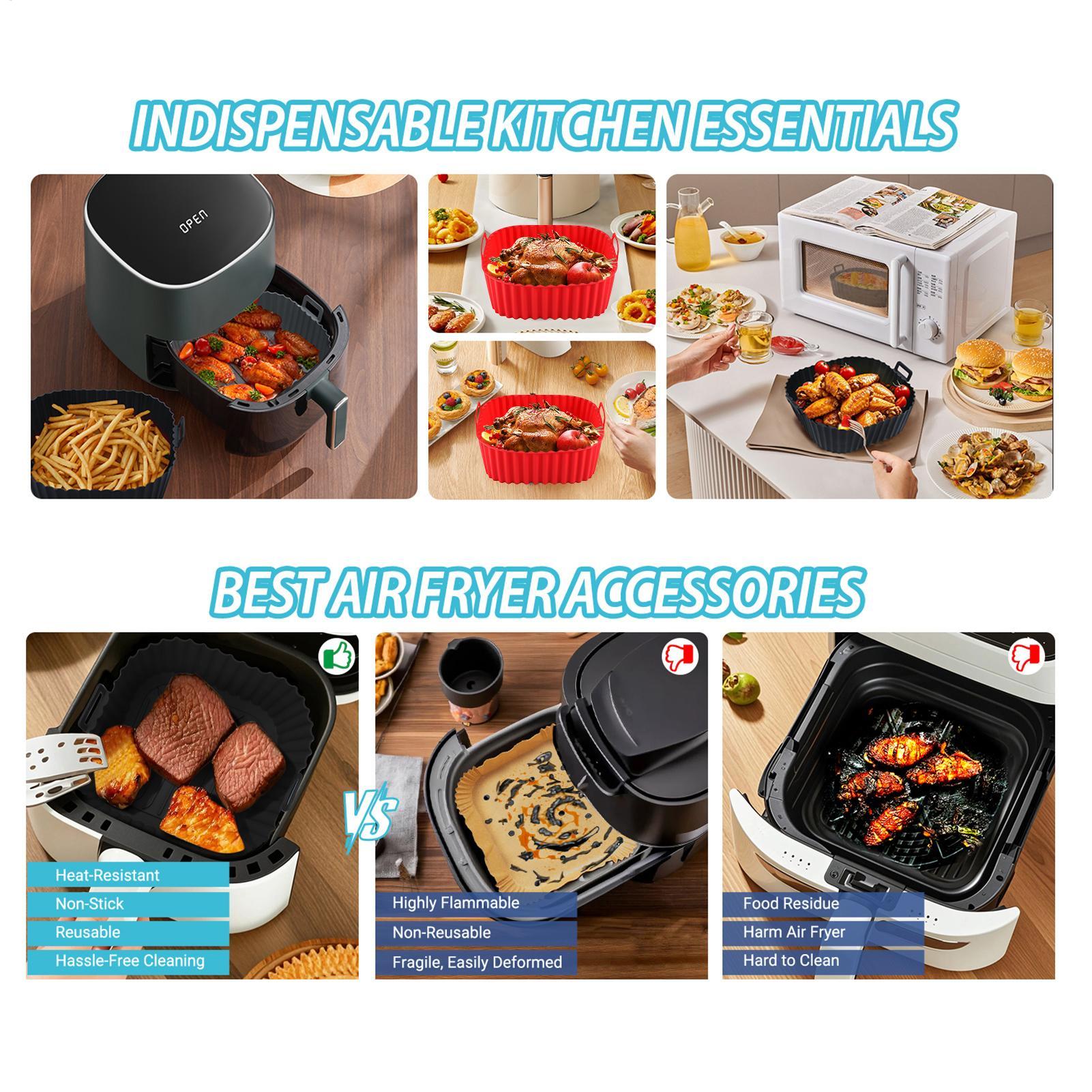 Silicone Air Fryer Liners Pot  - огляд і ціна Air Fryer Silicone Pot Liner