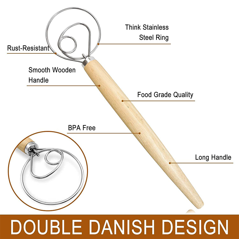 Large Hand Danish Dough Whisk  - огляд і ціна Immersion Hand Blender Set