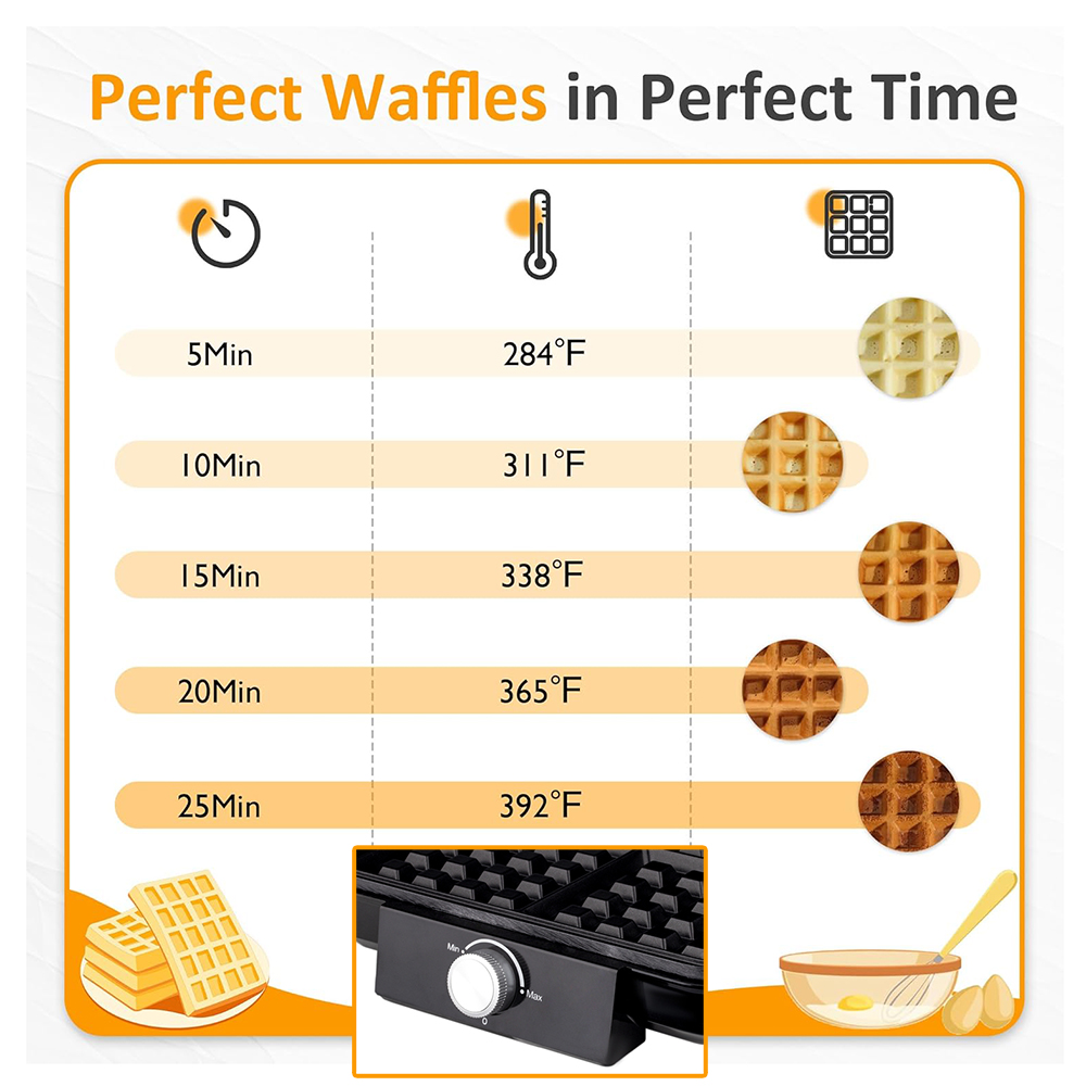 4-Slice Belgian Waffle Maker 1 - огляд і ціна Mini Waffle Maker Machine