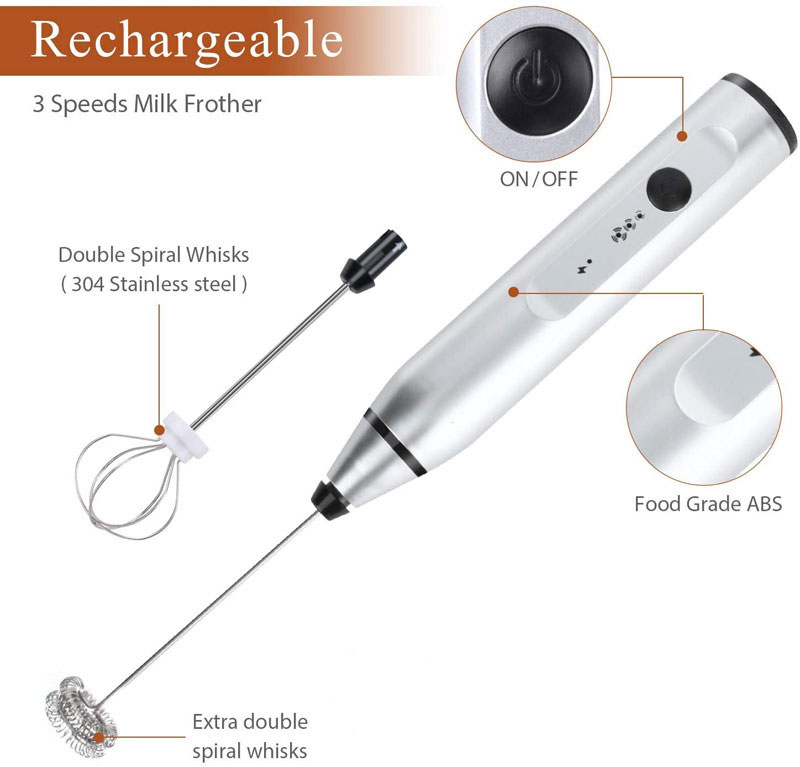 Mini Electric Handheld Milk Fr - огляд і ціна Portable Blender Usb Rechargeable