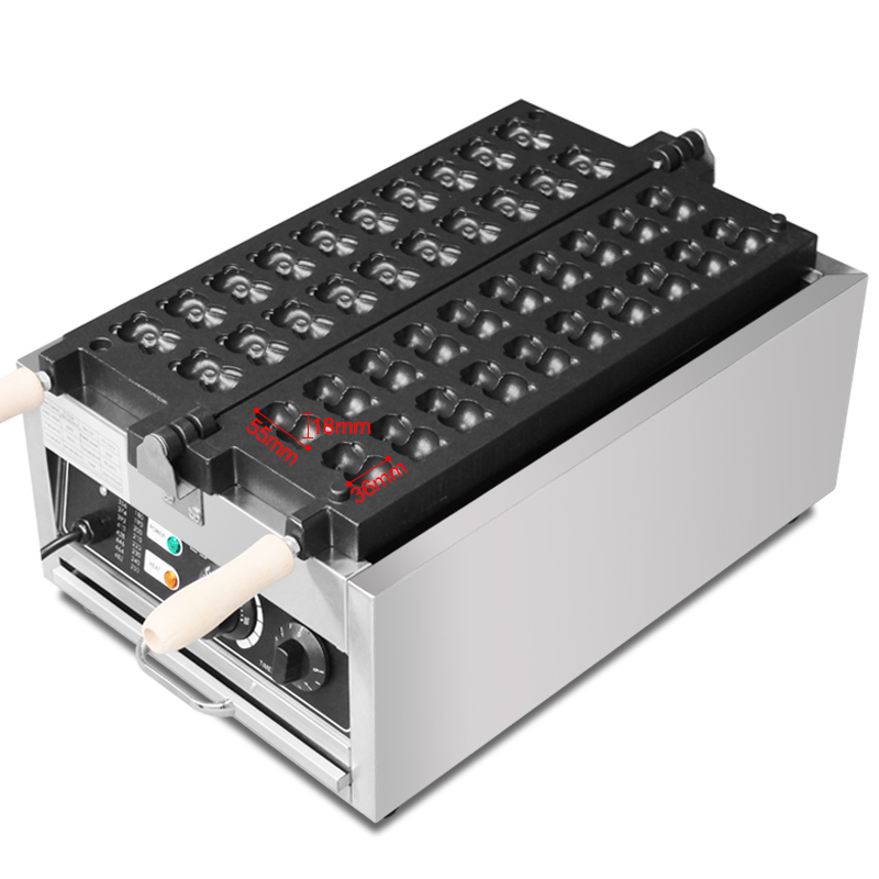Commercial 20Pcs Bear Shape Ta - огляд і ціна Mini Waffle Maker Machine