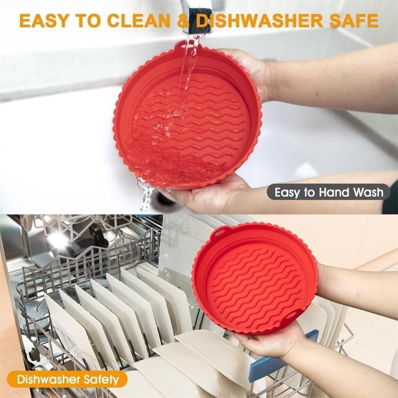 D0AB 2-Pack Air Fryer Silicone - огляд і ціна Air Fryer Silicone Pot Liner