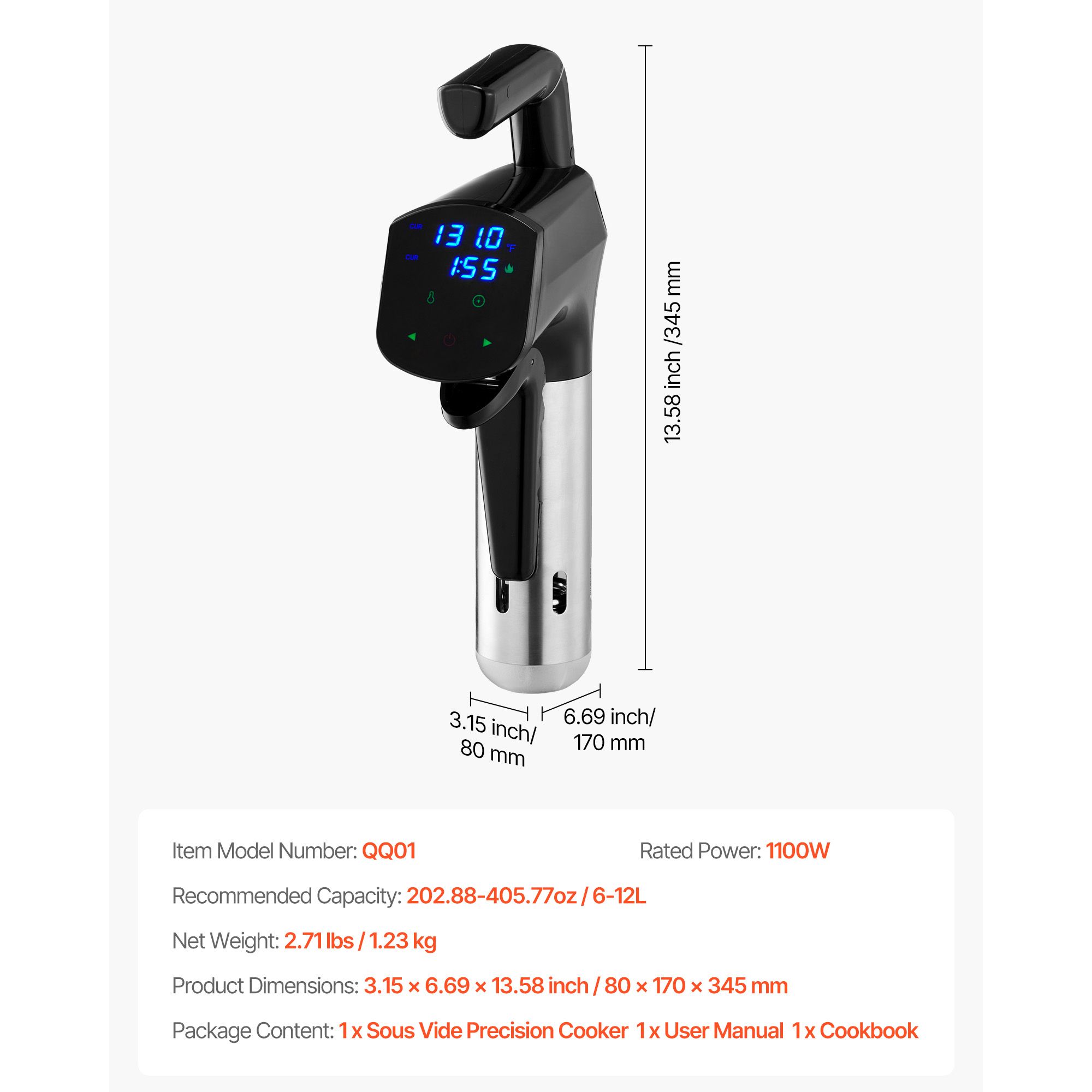 Sous Vide Precision Cooker, 11 - огляд і ціна Digital Sous Vide Precision Cooker